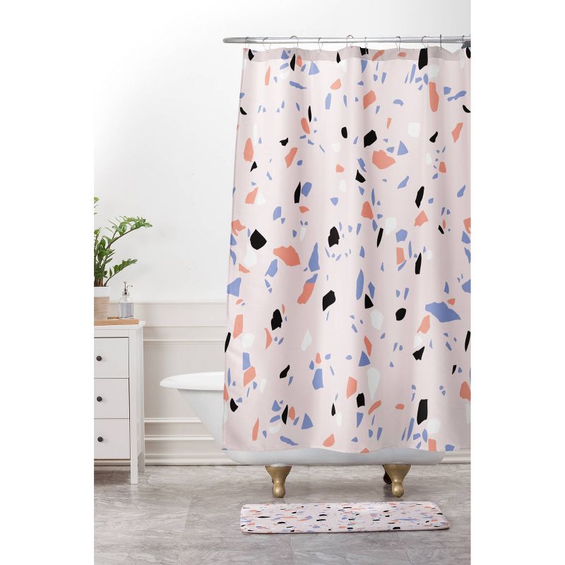 Emanuela Carratoni Sweet Terrazzo Texture Bath Mat Pink - Deny Designs