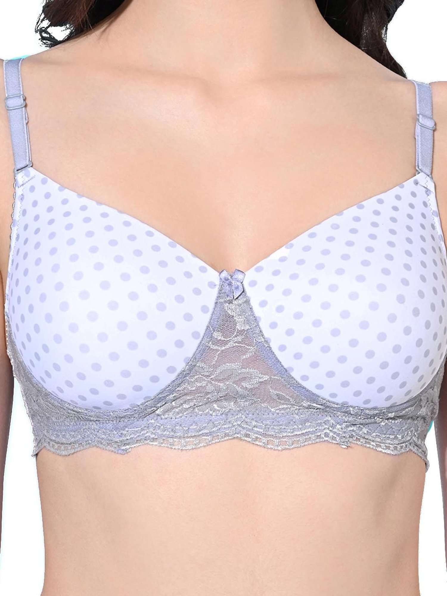 FIMS Black & Blue Printed Bras - Pack Of 2