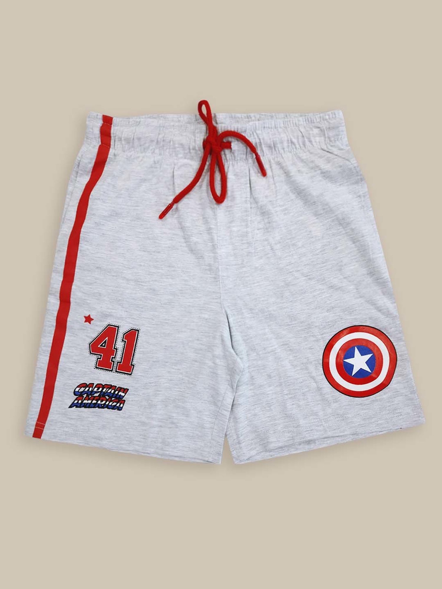 Kidsville Green & Grey Printed Shorts