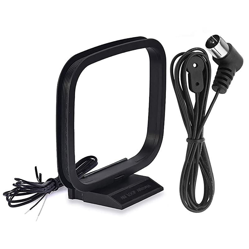 75 Ohm FM Antenna FM Antenna and AM Loop Antenna for Pioneer Onkyo Yamaha Marantz Indoor HD Radio FM Radio Bluetooth Home Stereo Receiver AV Audio Vedio Home Theater Receiver Power Amplifier