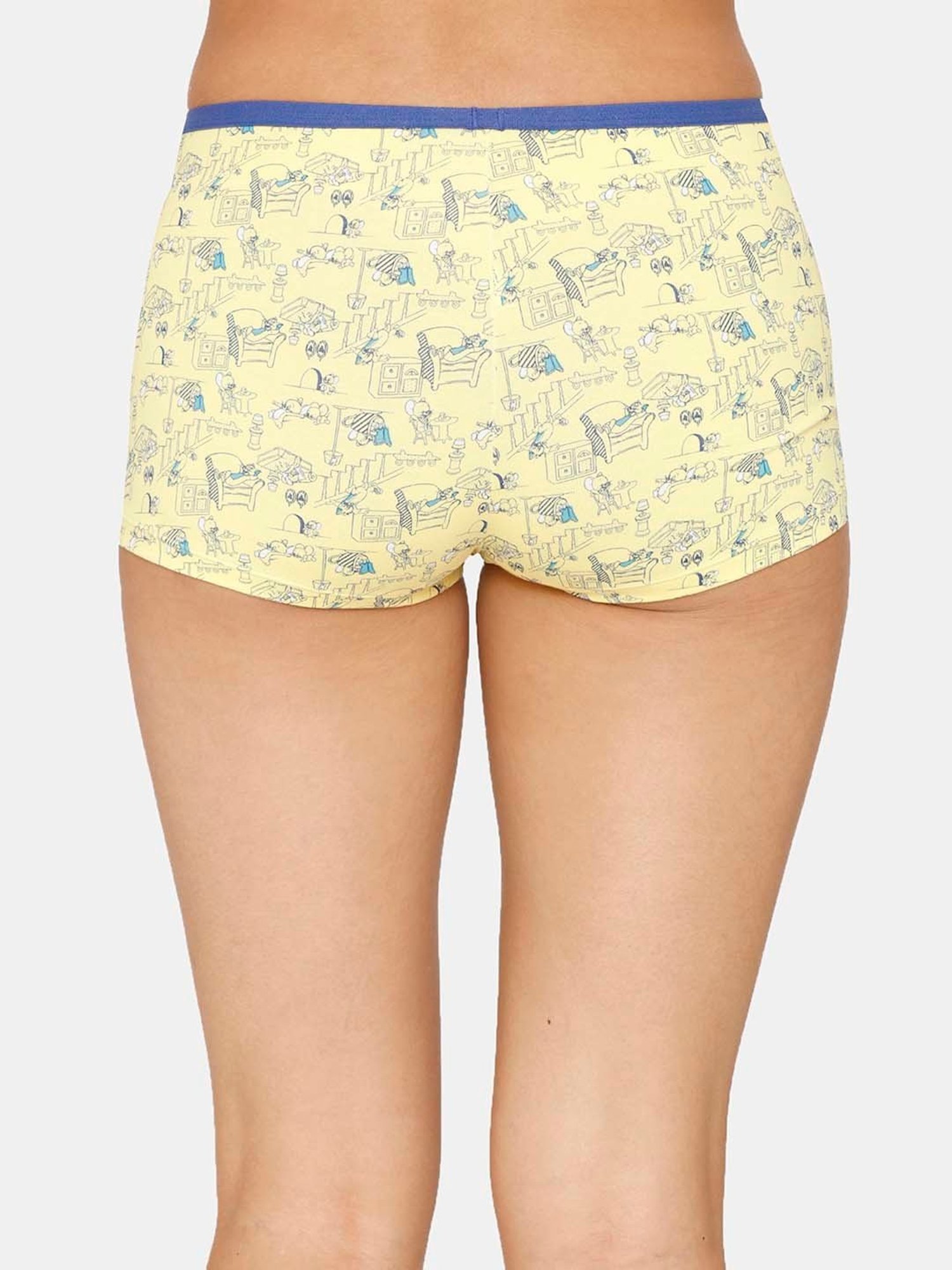 Lyra Assorted Color Cotton Printed Hipster Panties - Pack Of 4