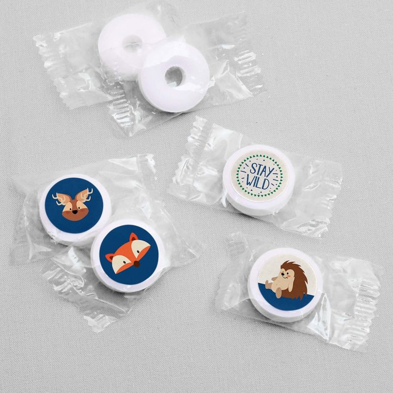 Big Dot of Happiness 40th Milestone Birthday - Mini Wine and Champagne Bottle Label Stickers - Birthday Party Favor Gift for Women and Men - Set of 16