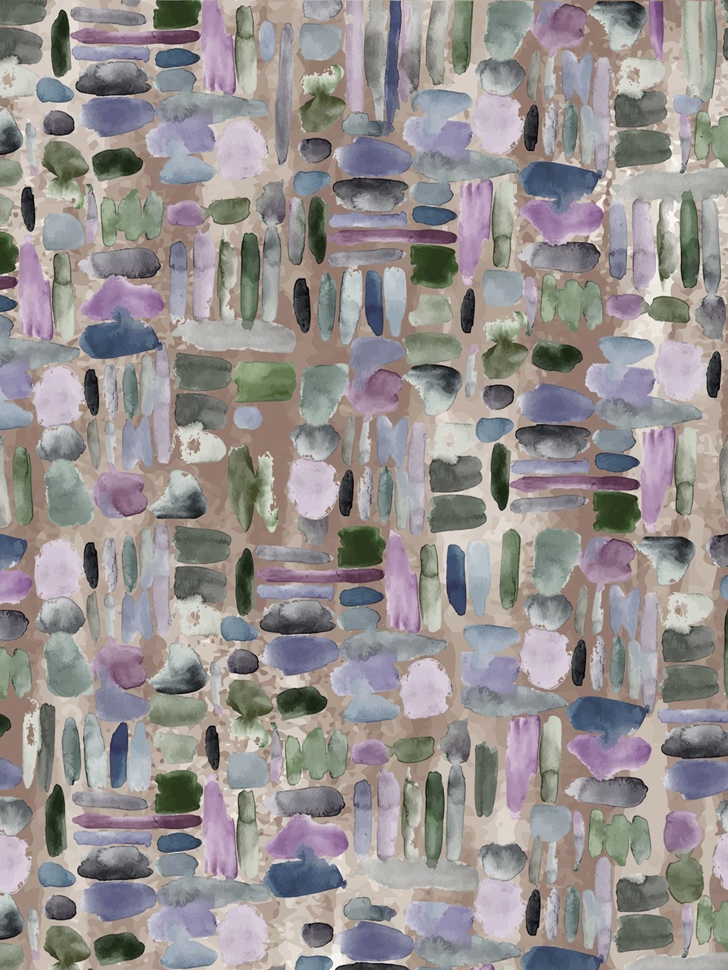 Petal Home Pebbles Abstract Beige 300 TC Cotton King Sized Pillow Covers - Set of 2