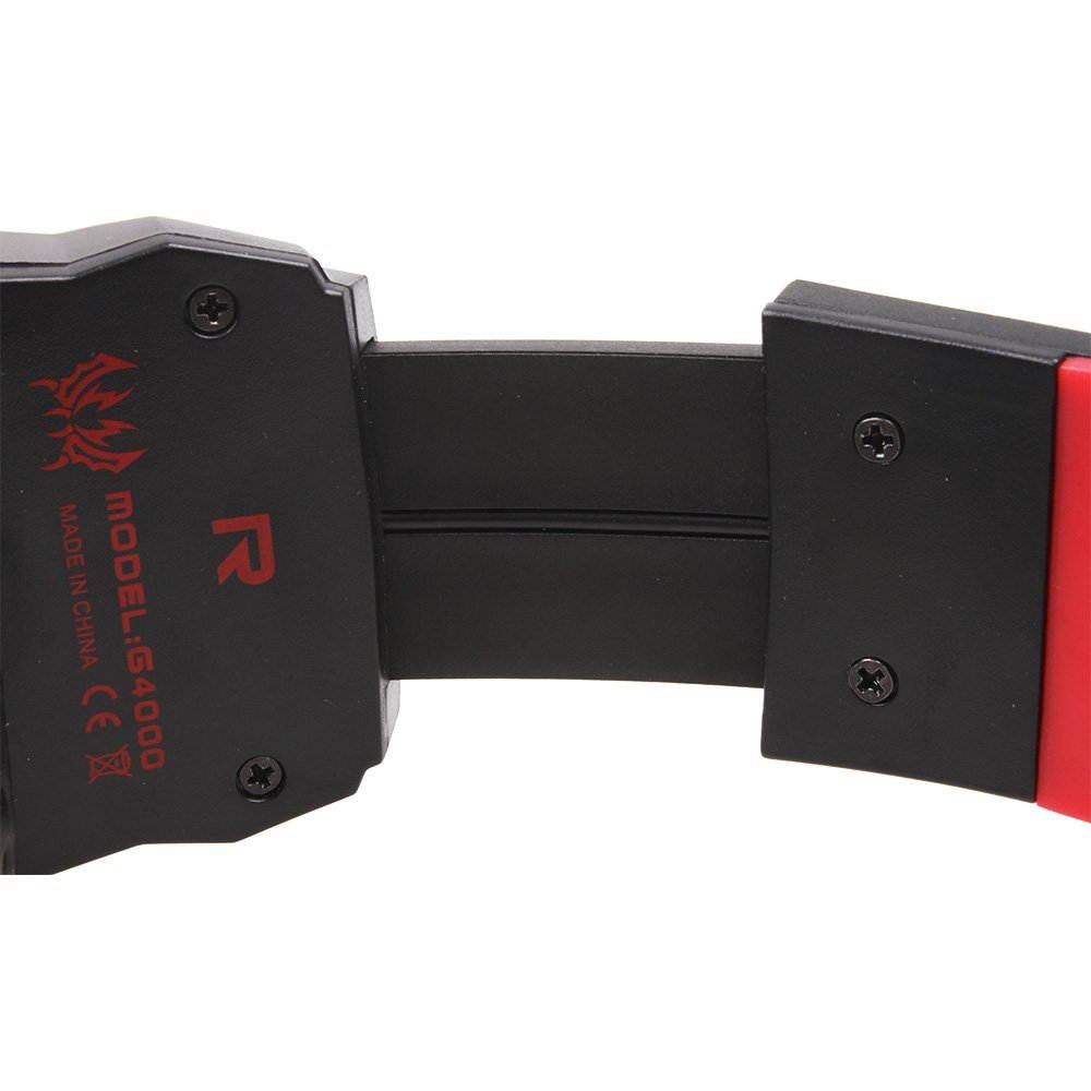 KOTION EACH G4000 Stereo Gaming Headset PC With Mic for Laptop Computer Smartphones, AFUNTA 3.5mm Plug Bass Over-ear Gaming Headphone with Volume Control - Red