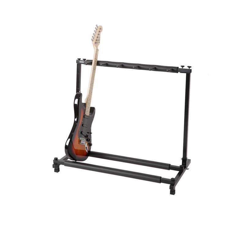 Guitar Stand 5 Holder Guitar Folding Stand Rack Band Stage Bass Acoustic Guitar
