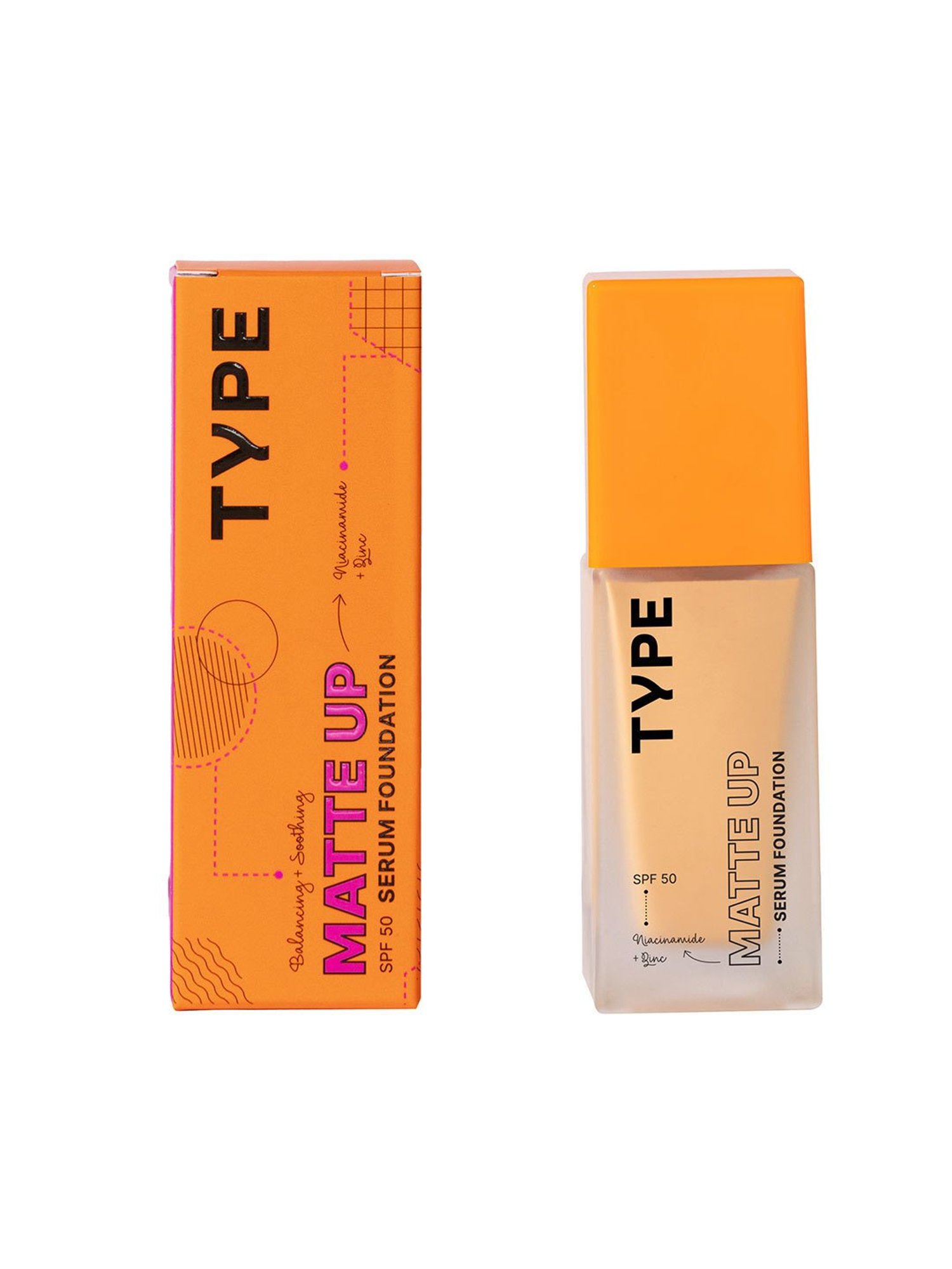 TYPE BEAUTY Matte Up SPF 50 PA++++ Serum Foundation Cider - 30 ml