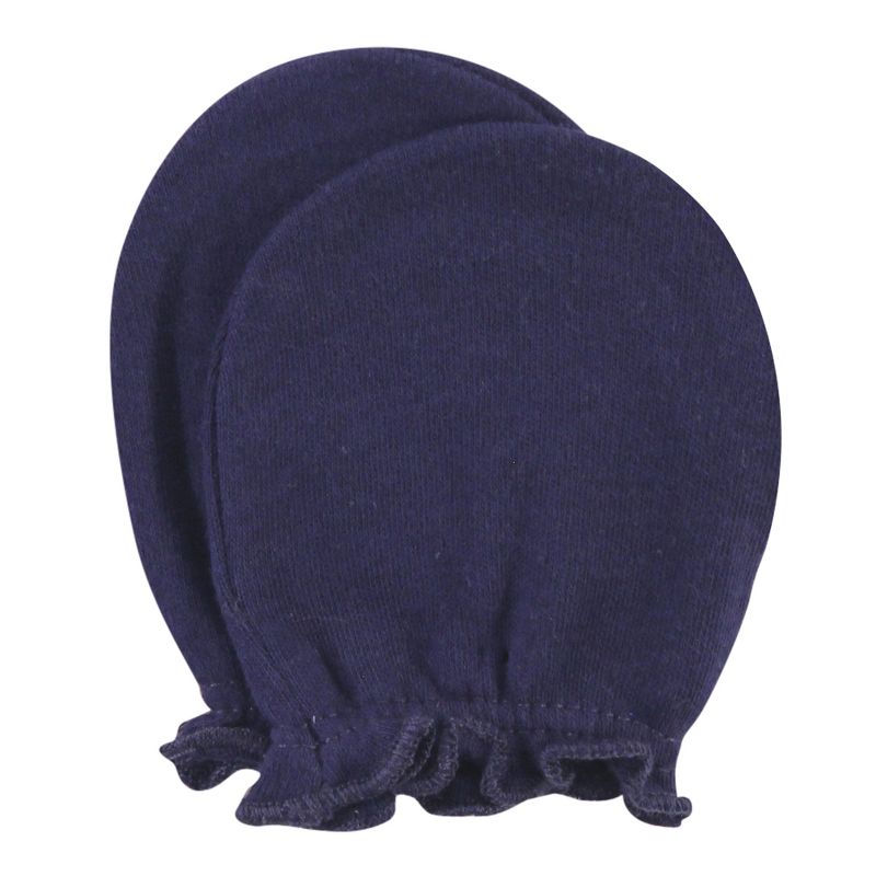 Hudson Baby Infant Boy Cotton Scratch Mittens, Space, 0-6 Months