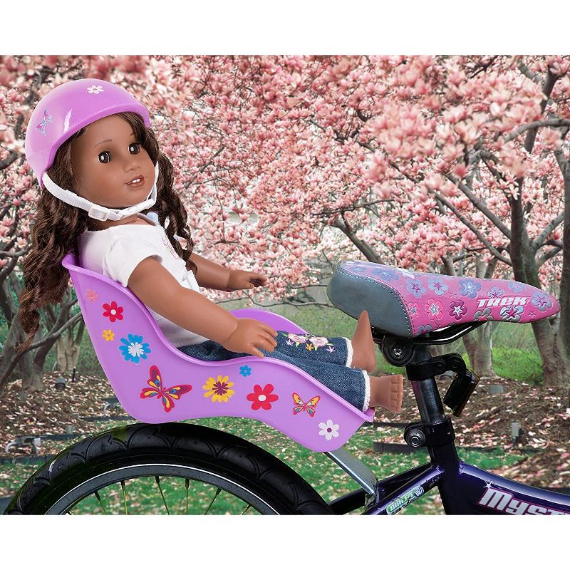 Ride Along Dolly Bike Seat for American Girl Doll, Purple