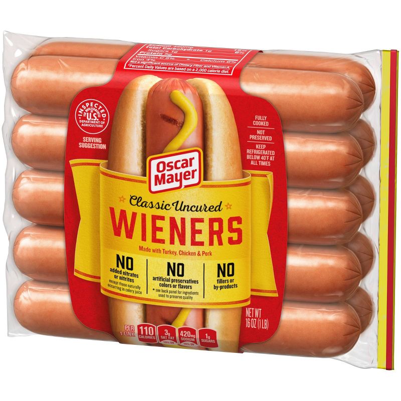 Oscar Mayer Classic Uncured Wieners - 16oz