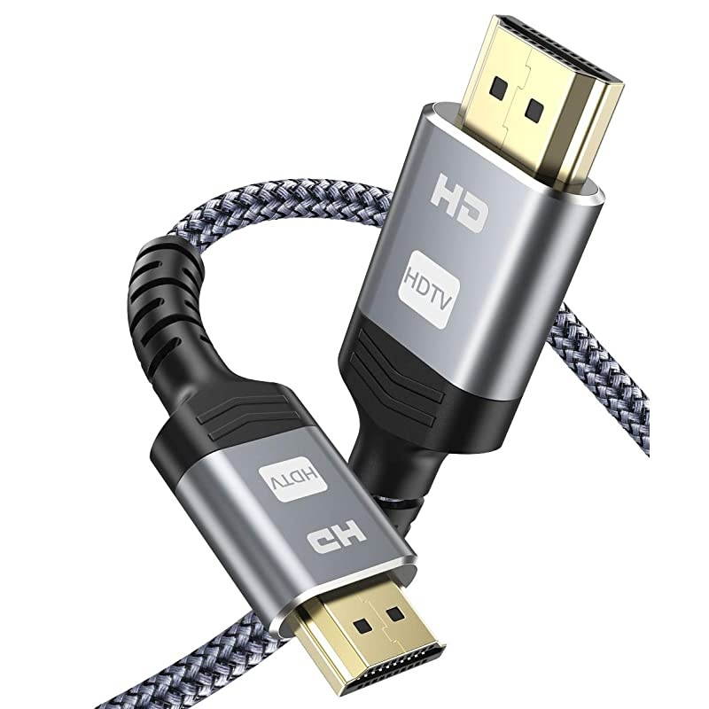 High-Speed HDMI 2.0 Cable 25FT, High Speed 18Gbps HDMI 2.0 Braided HDMI Cord Compatible 4K HDR,HDCP 2.2,Video 4K UHD 2160p,HD 1080p,3D