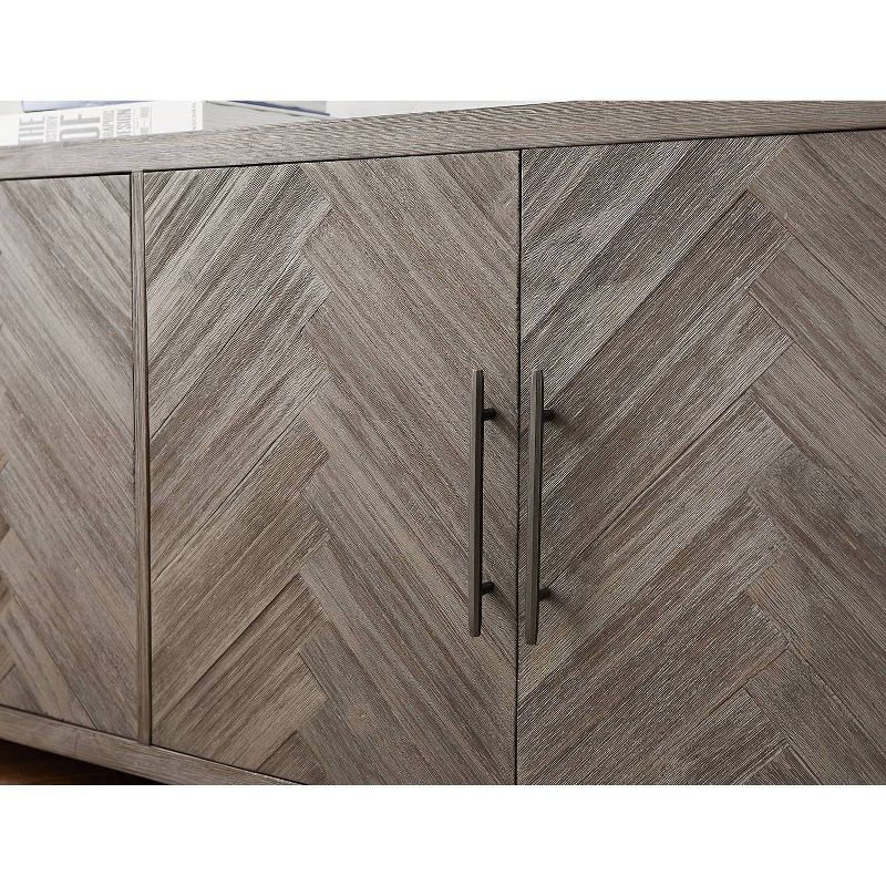 80" Palisades 4 Door Console Gray - Martin Furniture