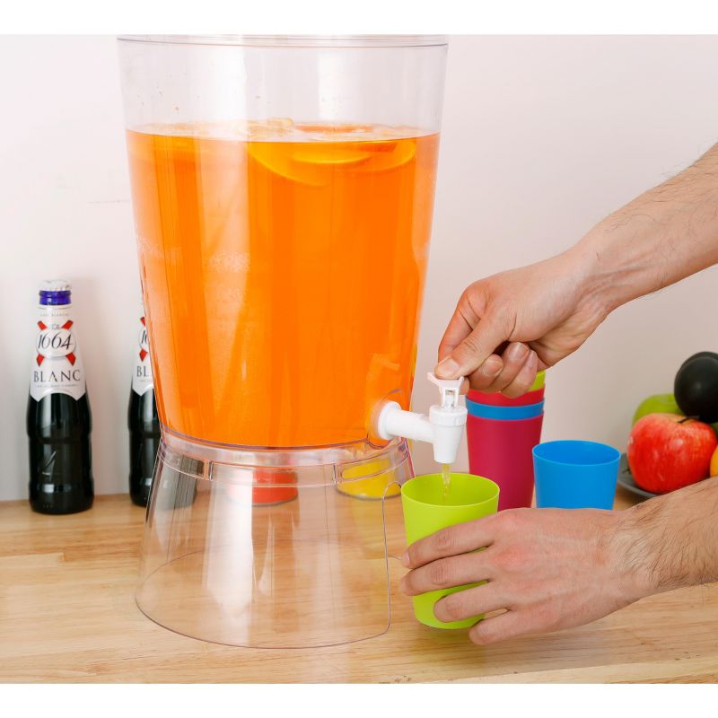 Basicwise Juice and Water Beverage Dispenser 2.35 gallon, Round