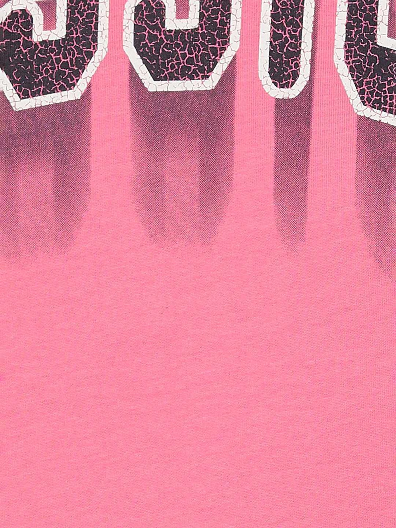 Forca by Lifestyle Pink Cotton Regular Fit Printed T-Shirt