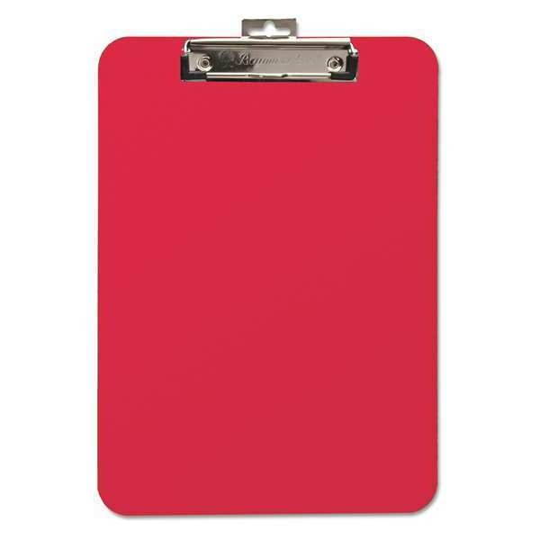Baumgartens Unbreakable Recycled Clipboard 1/4" Capacity 8 1/2 x 11 Red 61622