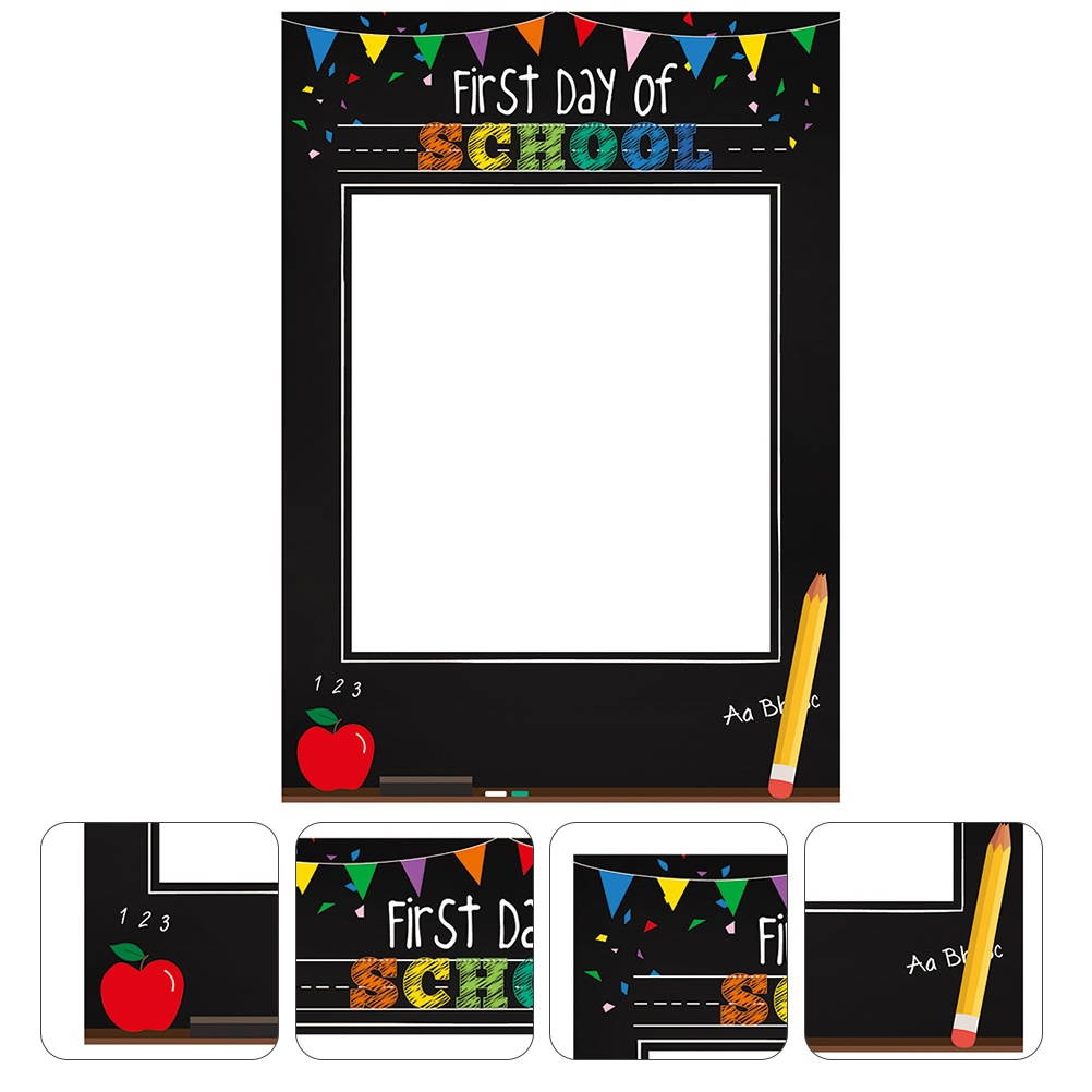 First Day of School Photo Booth Props Frame for Classroom Decor Party Favors