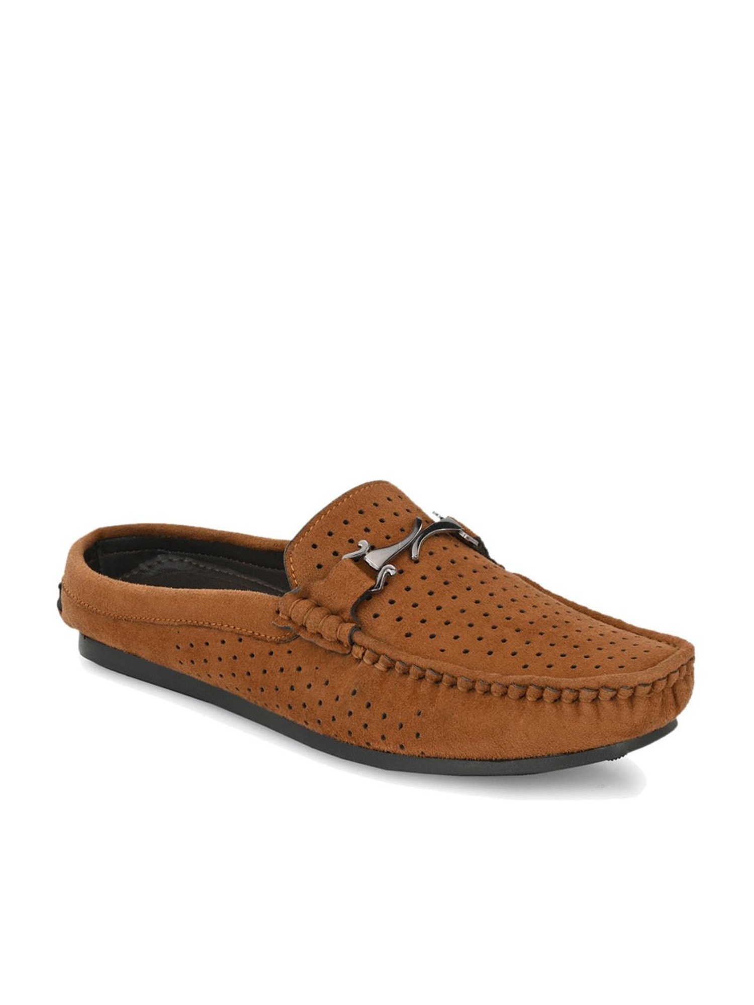 El Paso Men's Tan Mule Shoes