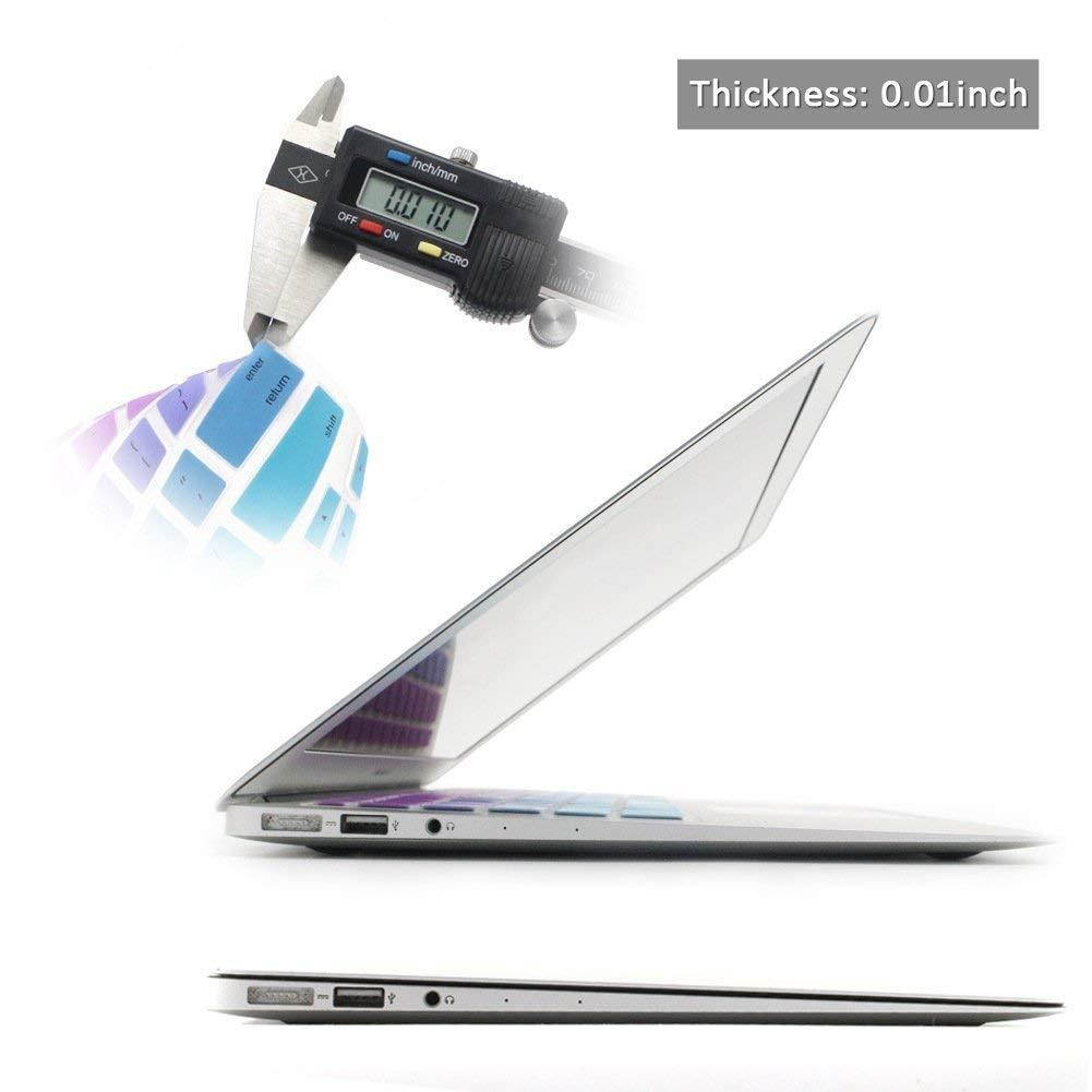 All-inside Pink and Blue Green Ombre Keyboard Skin for MacBook Pro 13" 15" 17" (with or without Retina Display) / MacBoook Air 13"