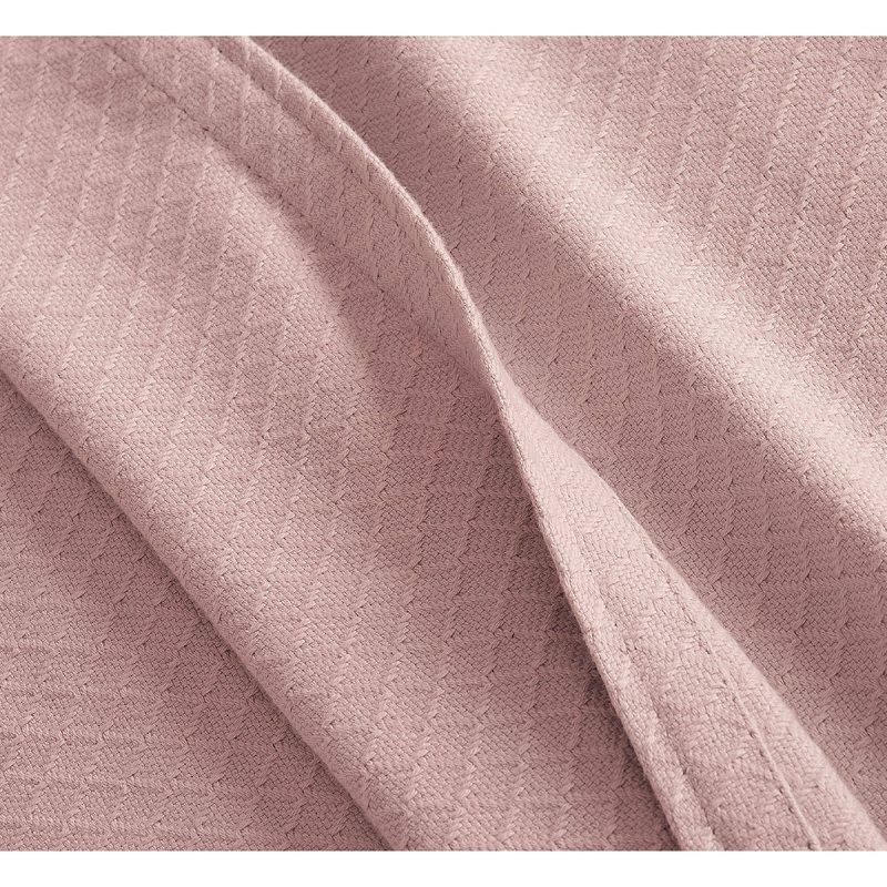 King Deluxe Woven Cotton Bed Blanket Blush - Charisma