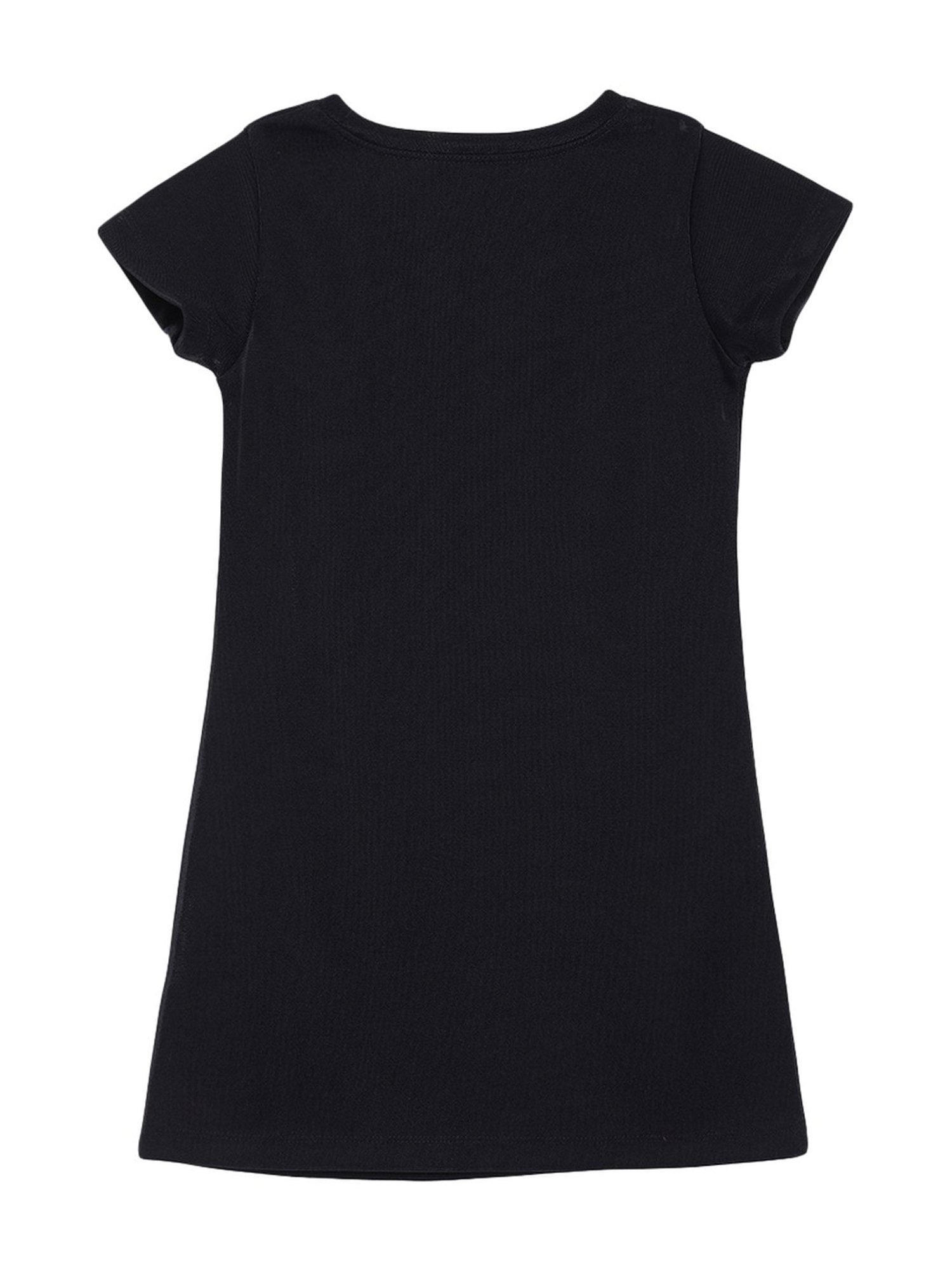 Elle Kids Navy Logo Print Dress