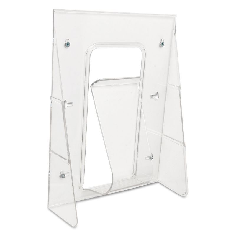 Deflecto Stand Tall Literature Holder 9 1/8w x 3 1/4d x 11 7/8h Clear 55501