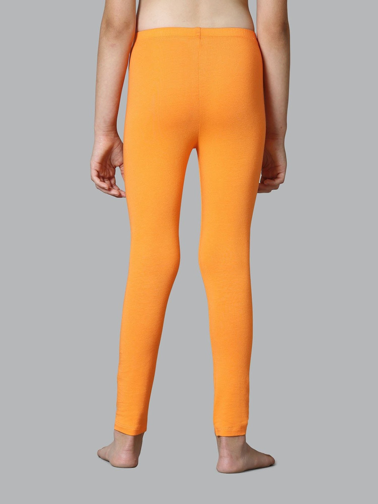 Jockey Kids White & Black Cotton Striped Leggings