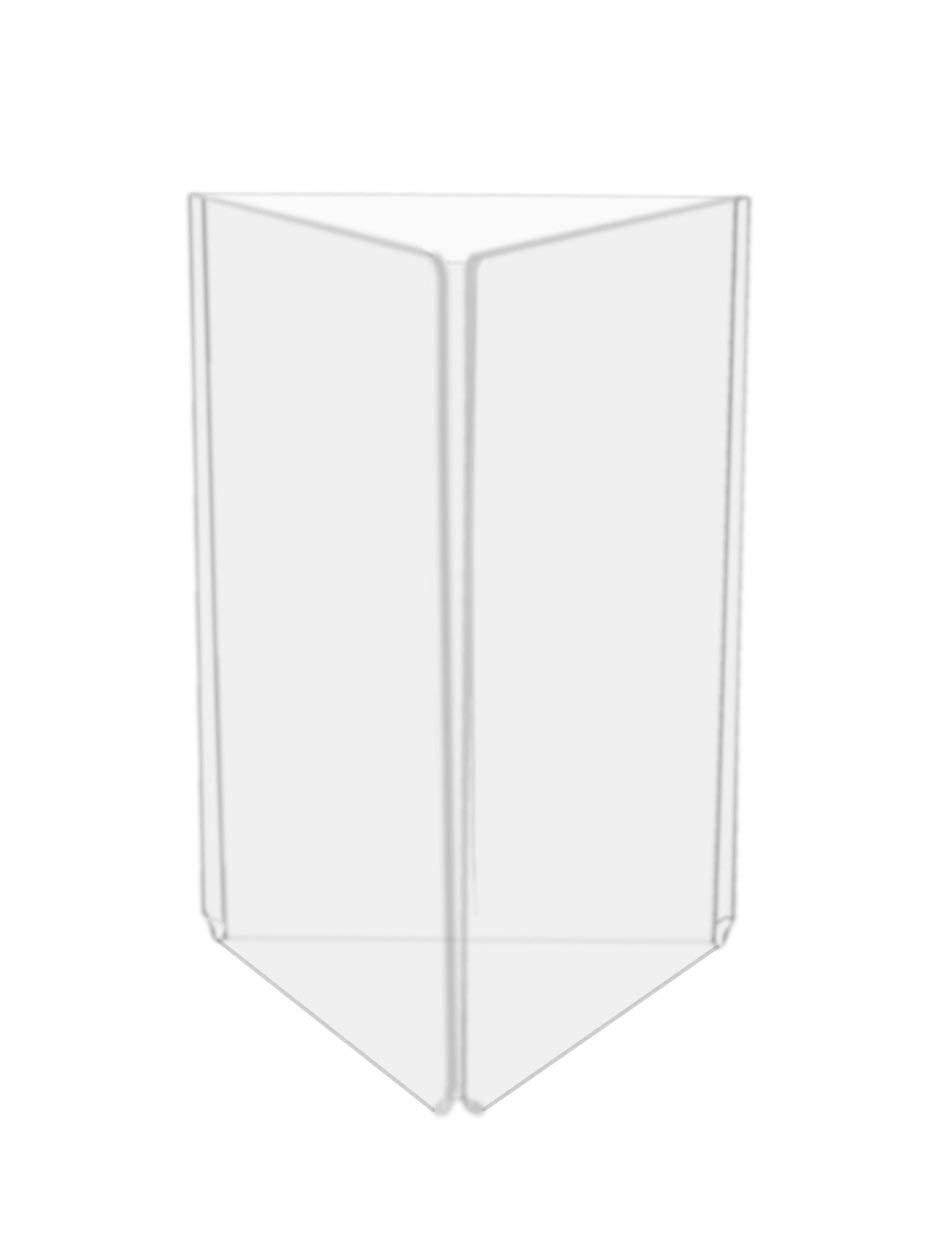Marketing Holders 3 Sided Acrylic Table Tent Frame Advertisement Display Stand 5"w x 7"h Lot of 10