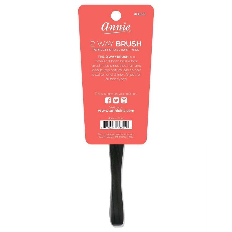 Annie Easy Style Professional 2 Way Boar Bristle Hair Brush