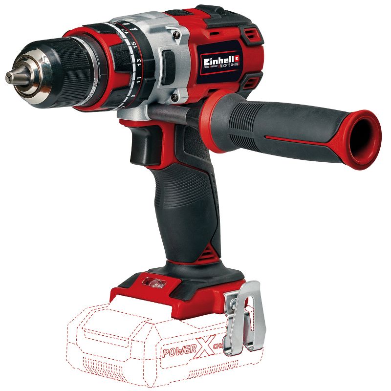 EinhellTE-CD Power X-Change 18-Volt Cordless 1/2-Inch, MAX 1800 RPM, Brushless Impact Hammer Drill/Driver Tool Only (Battery and Charger Not Included)