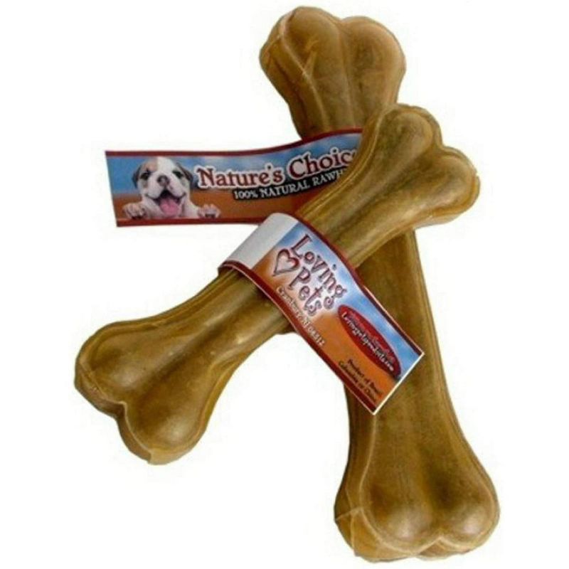 Loving Pets 4 Inch Nature's Choice Compressed Rawhide Bone