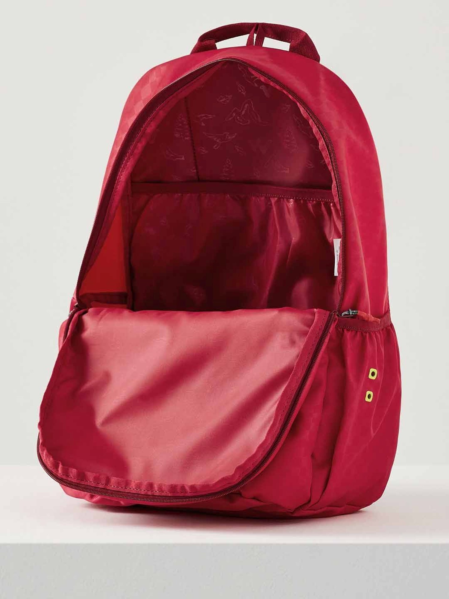 Wiki Back to School 3 Red Polyester Printed Backpack - 34 Ltrs