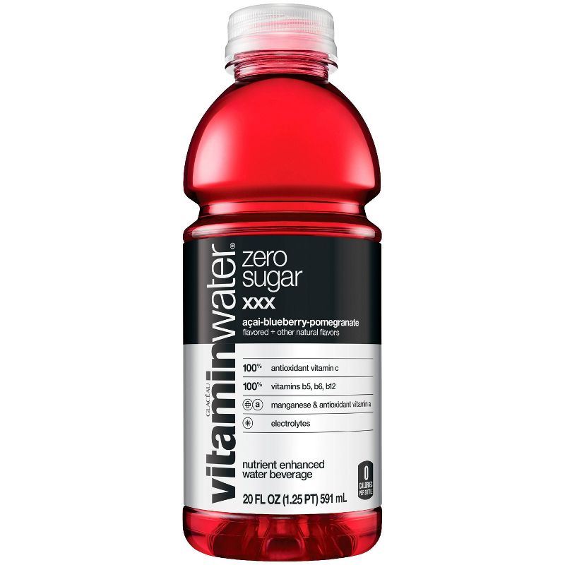 vitaminwater zero xxx açai- blueberry-pomegranate - 20 fl oz Bottle