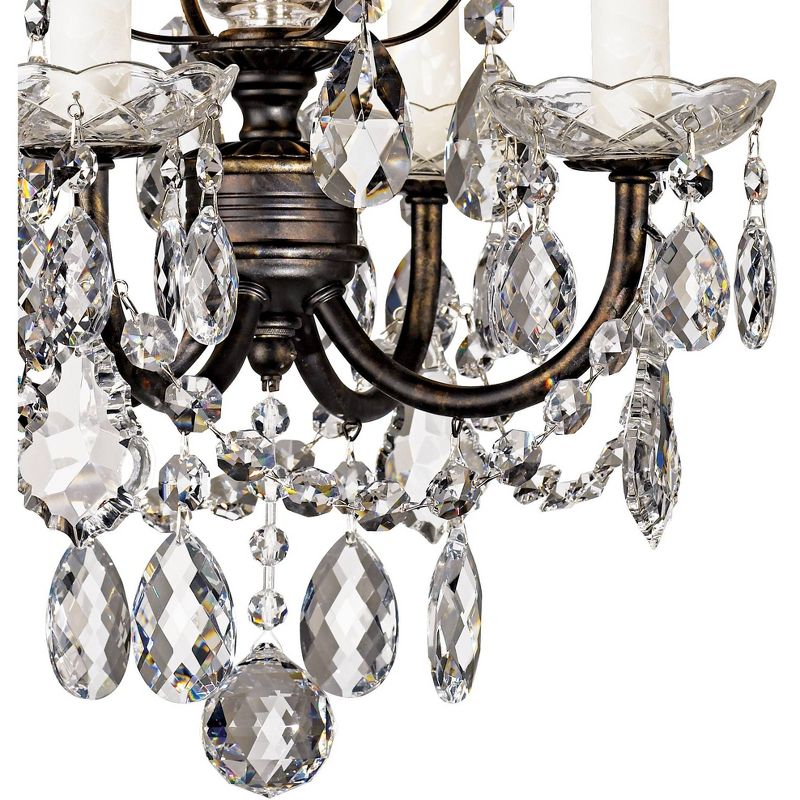Schonbek New Orleans 12" Wide Bronze Hand-Cut Crystal Mini Chandelier