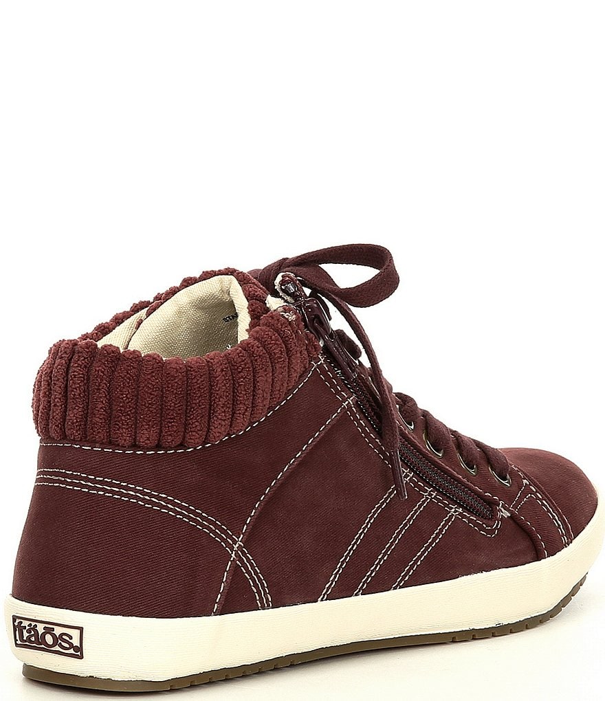 Taos Footwear Startup Hi-Top Vintage Lace-Up Sneakers
