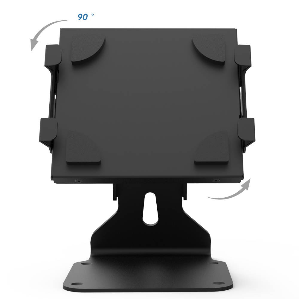 Kiosk iPad Stands Swivel For iPad, iPad Air, iPad Pro or other Tablets Length/Width within (6.69-10 inch), Key lock Security, Black, BSC401B