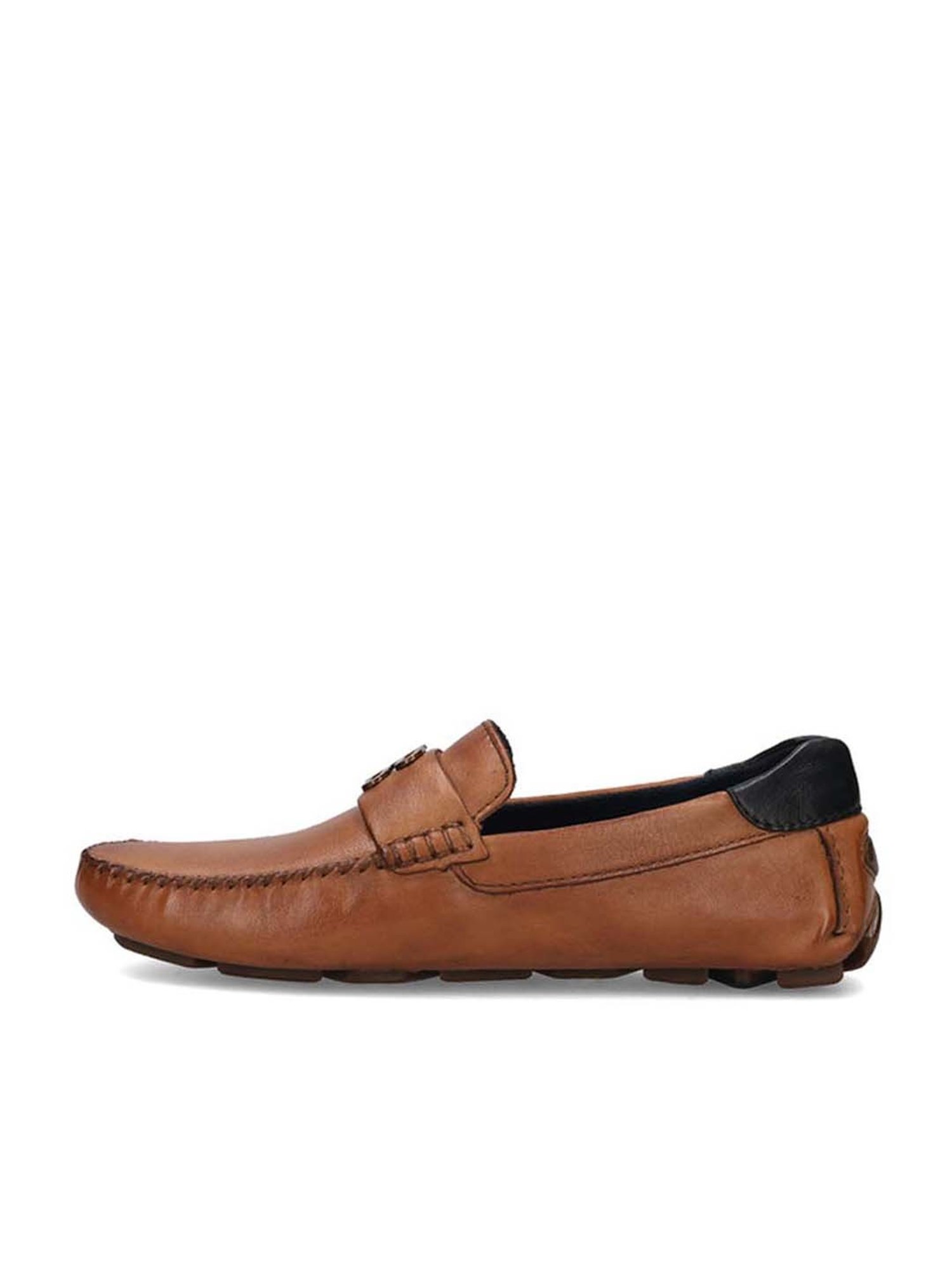 BAGATT Men's Hexa Cognac Casual Loafers