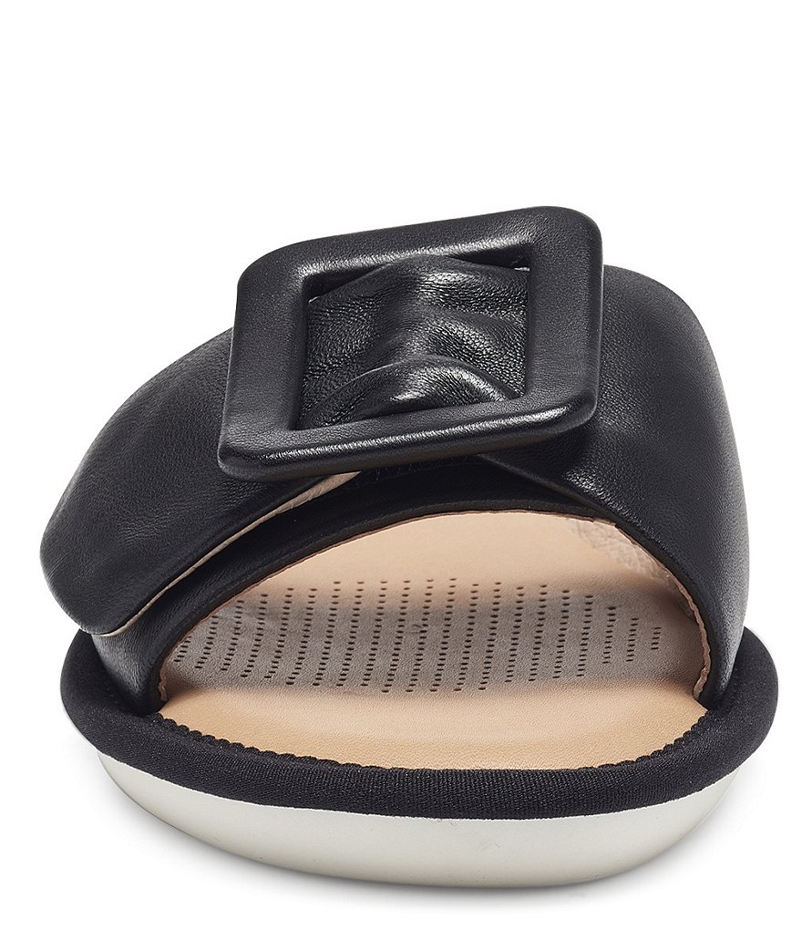 CC Corso Como Bahlia Leather Buckle Slide Sandals