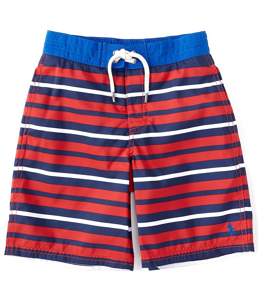 Polo Ralph Lauren Little Boys 2T-7 Stripe Sanibel Swim Trunks