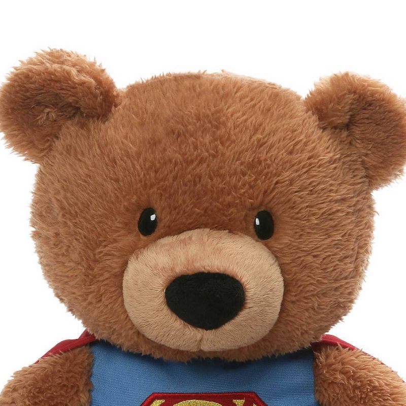 GUND DC Comics Superman Brown Teddy Bear Plush - 15" Stuffed Animal