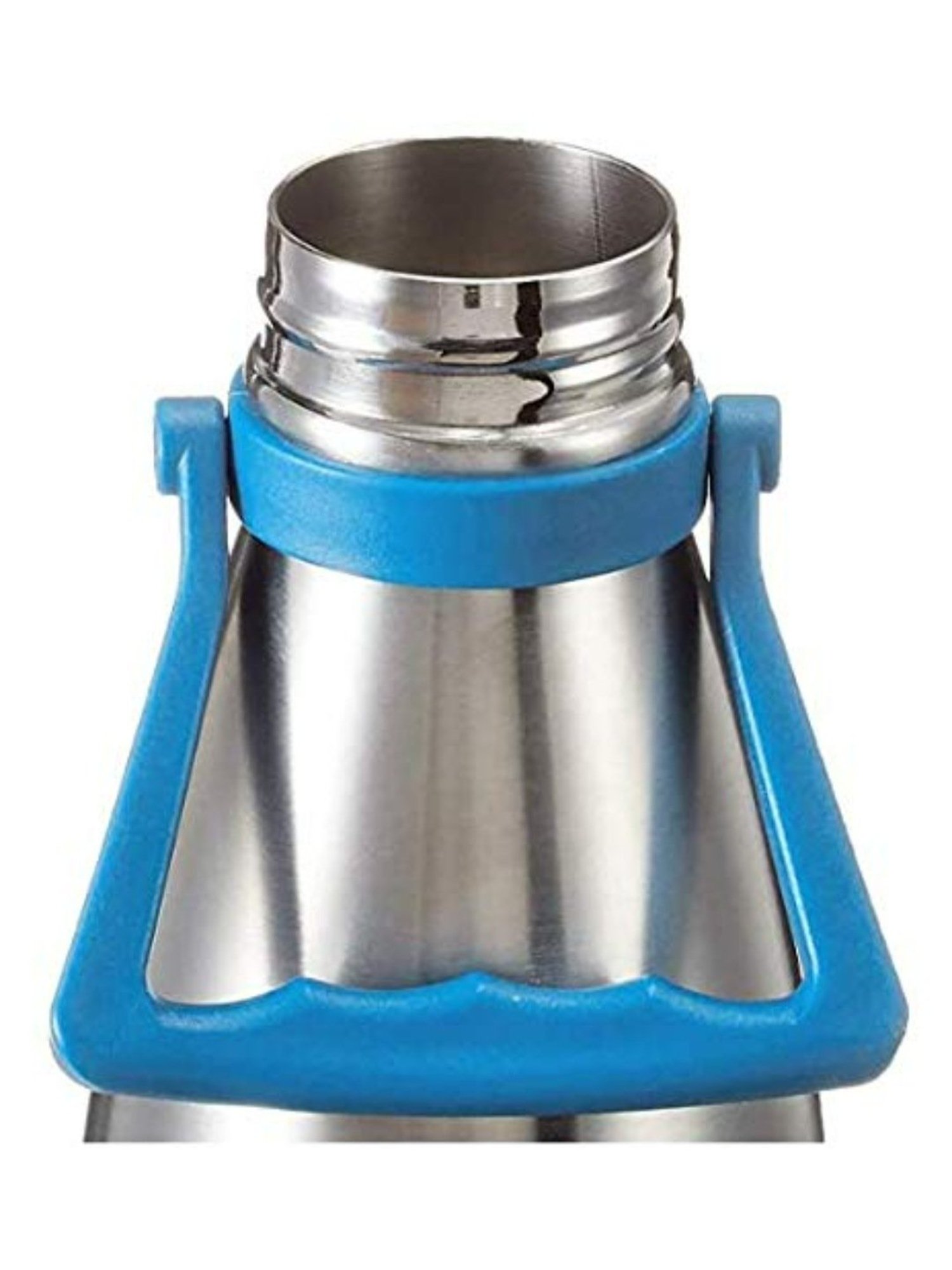 Milton Silver Stainless Steel 24 Hours Hot and Cold Water Bottle with Handle (2.02L)