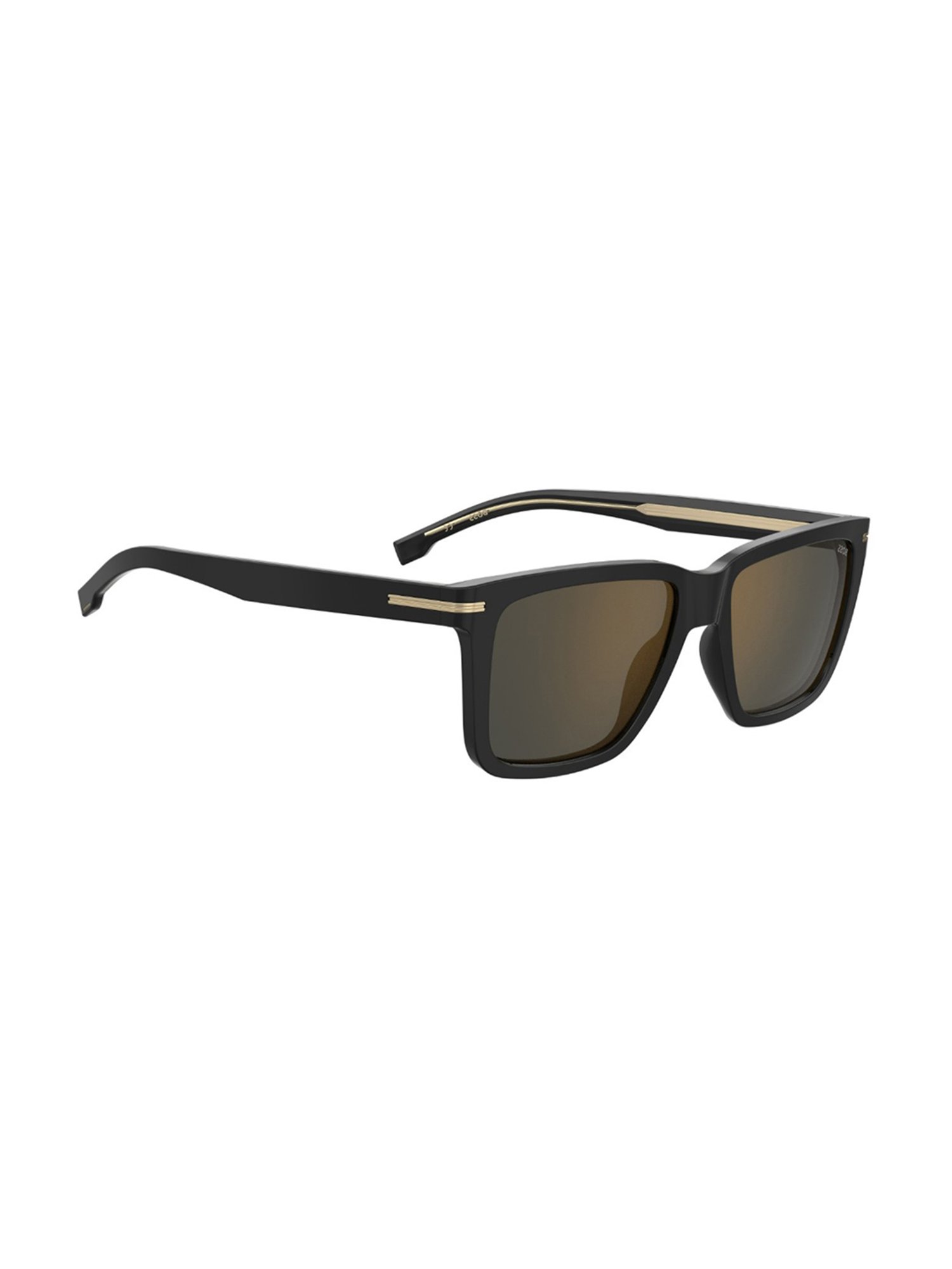 HUGO BOSS Brown Rectangular Sunglasess For Men