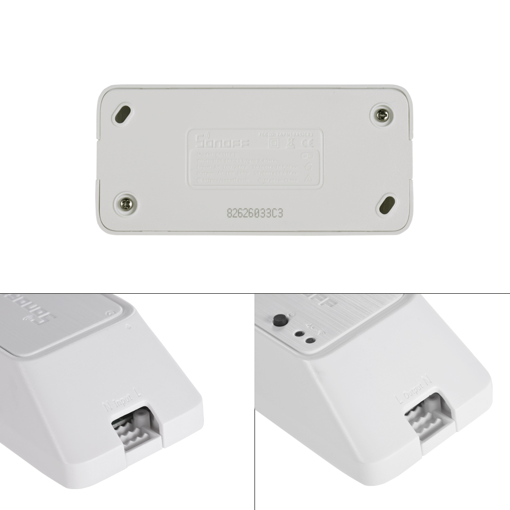 SONOFF BASICR3 WIFI DIY Smart Switch With Timer Internet APP Voice LAN Control DIY Mode Compatible With Amazon Alexa Google Home Nest