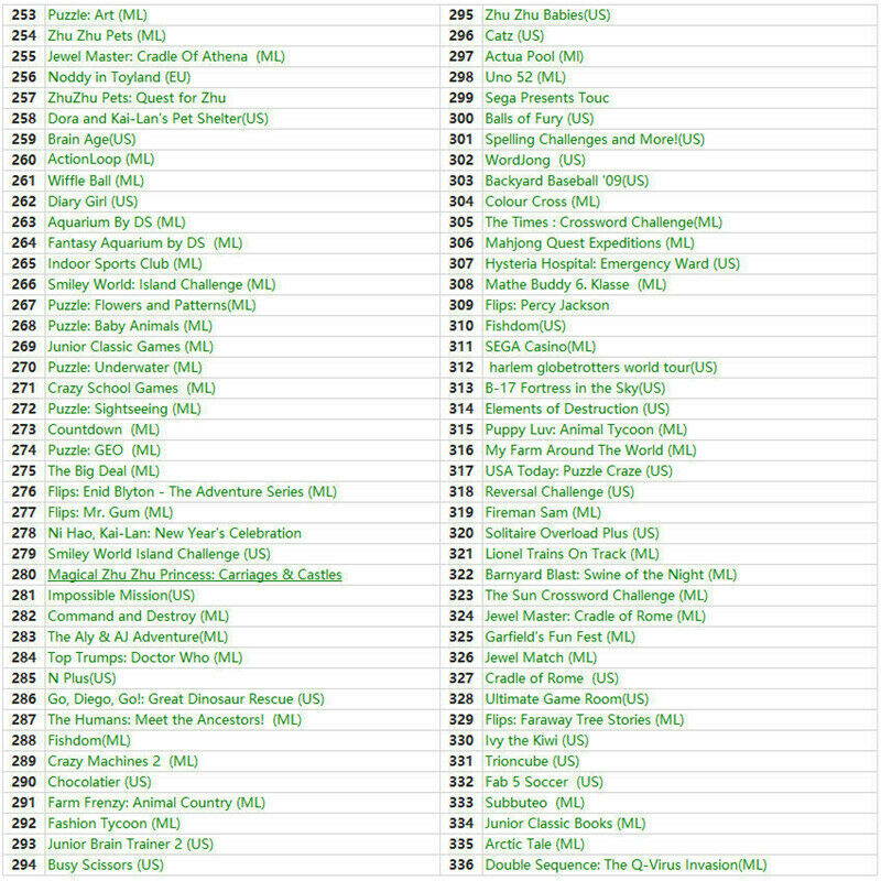 468 in 1 NDS Games Cartridge Gaming for Nintendo DS DS Lite DSi 3DS 2DS