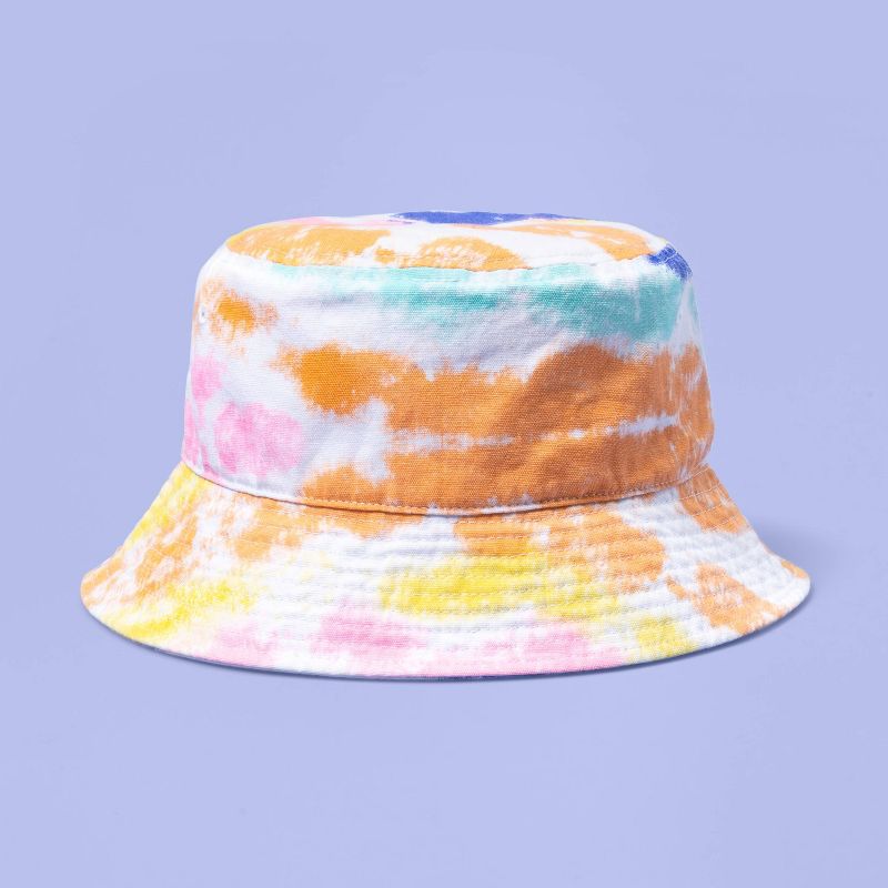 Girls' Panama Straw Striped Hat - art class™ Tan
