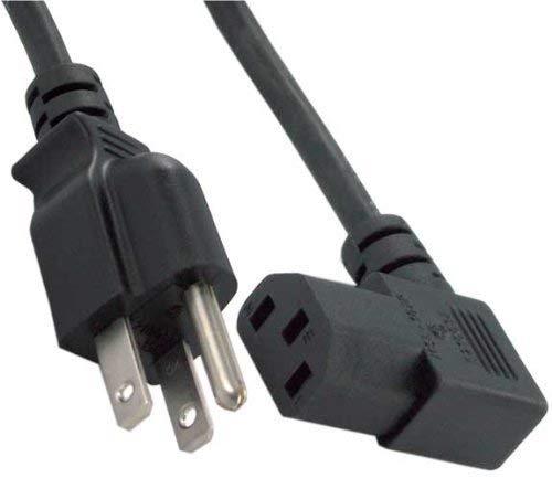 SF Cable NEMA 5-15P to C13 Right Angle Power Cord, 6 feet - 18 AWG