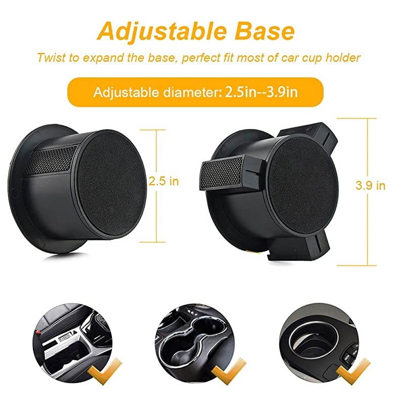 Car Cup Holder Phone Mount  Adjustable Gooseneck Smart Phone Car Cradle for iPhone 7 7P 8 8P X XS XRSamsung Galaxy S10 S9 Huawei Universal Hands Free Phone Holder