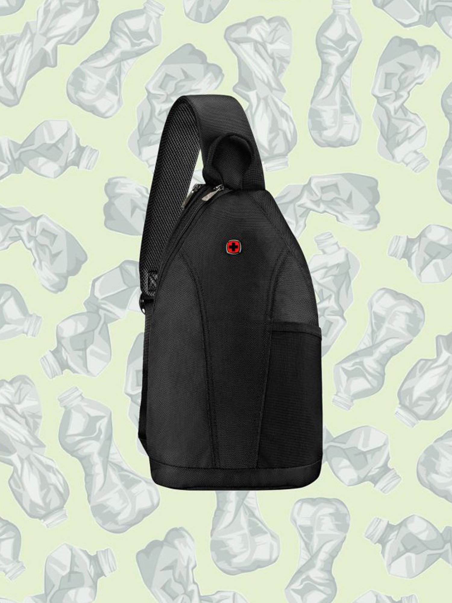 Wenger Black Solid Small Cross Body Bag