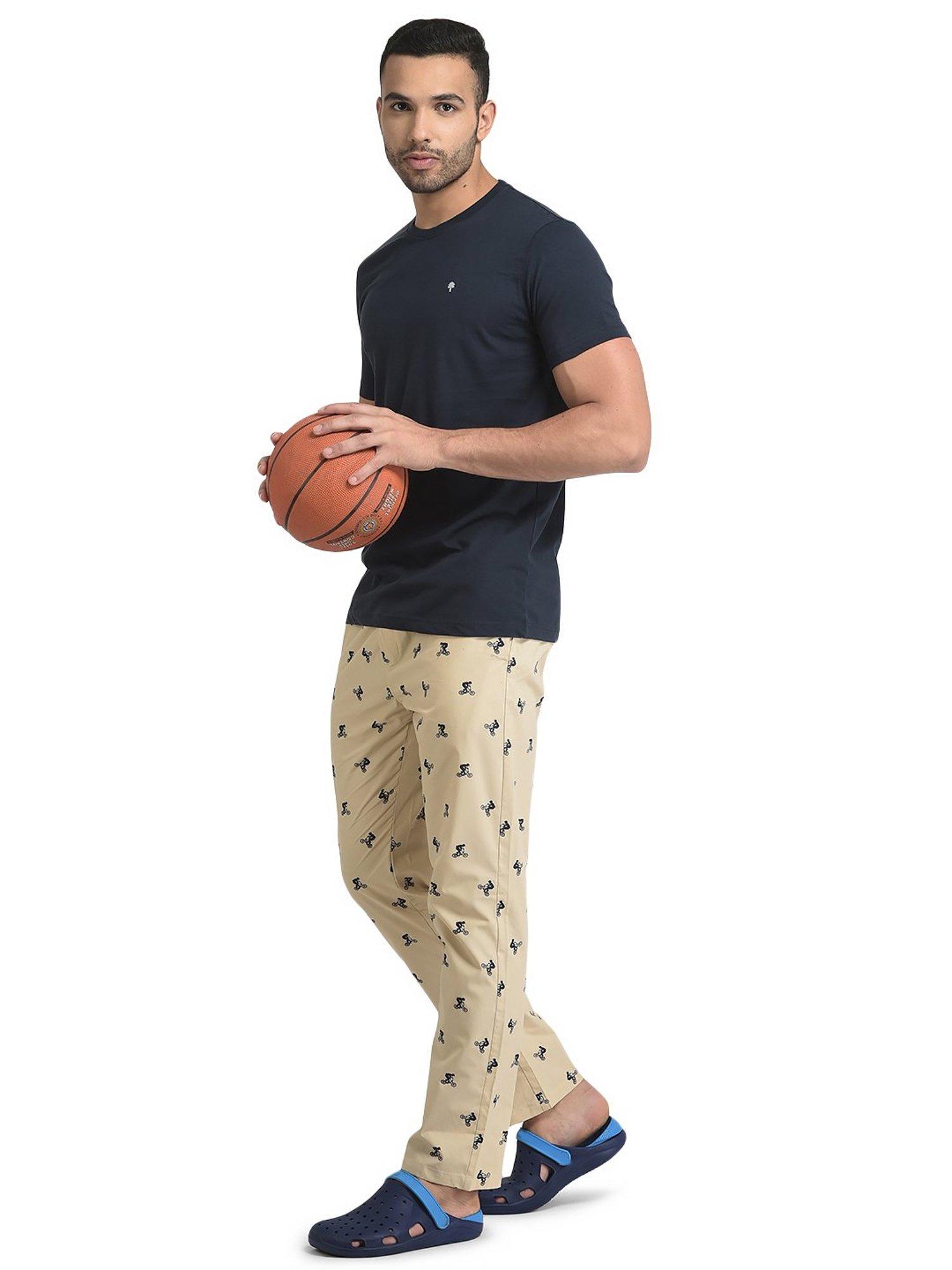 Woodland Beige Printed Pyjamas