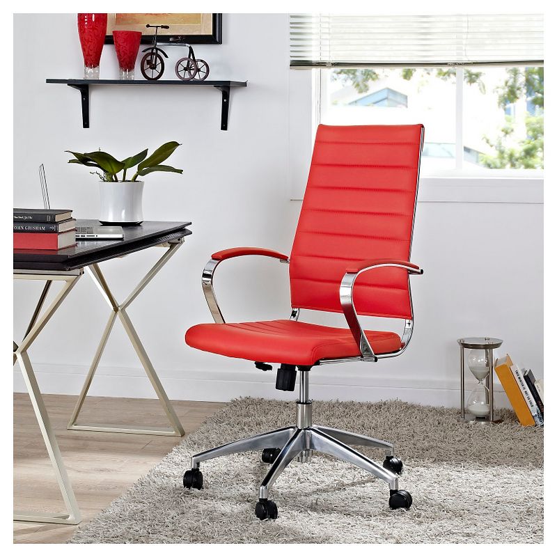 Office Chair Modway Absolutely Red