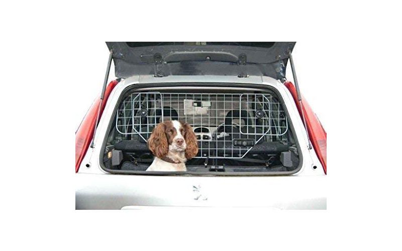 Jumbl Dog Barrier for SUV's, Cars & Vehicles, Heavy-Duty - Adjustable Pet Barrier, Universal Fit