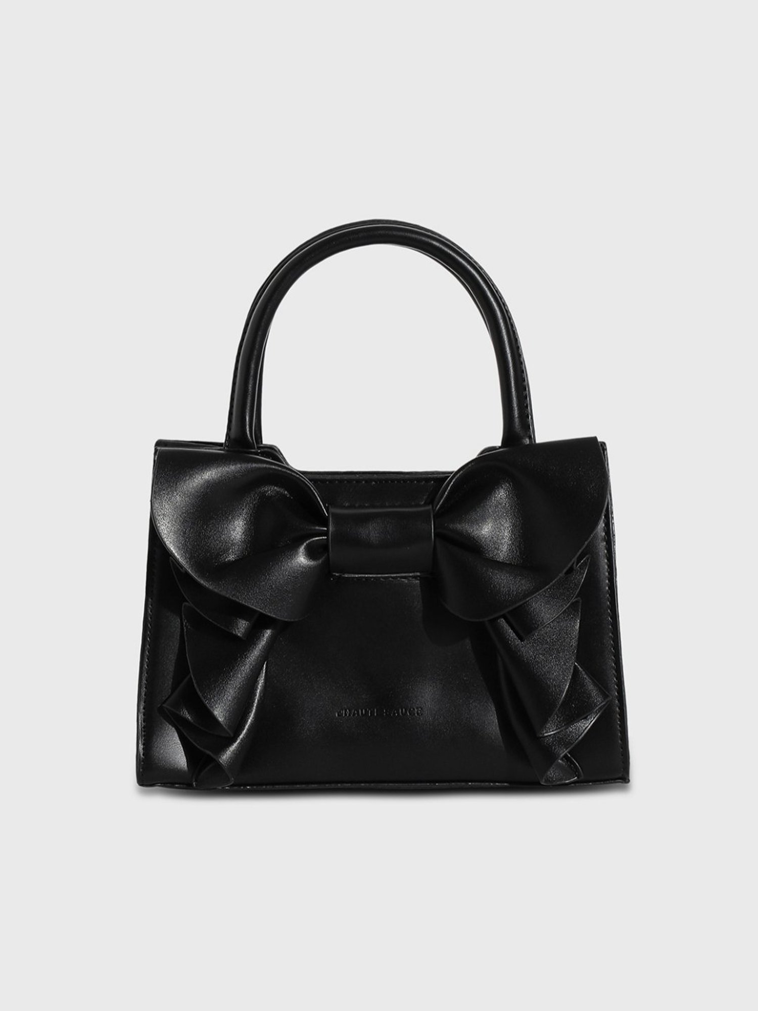 HauteSauce Black Medium Leather Mini Handbag